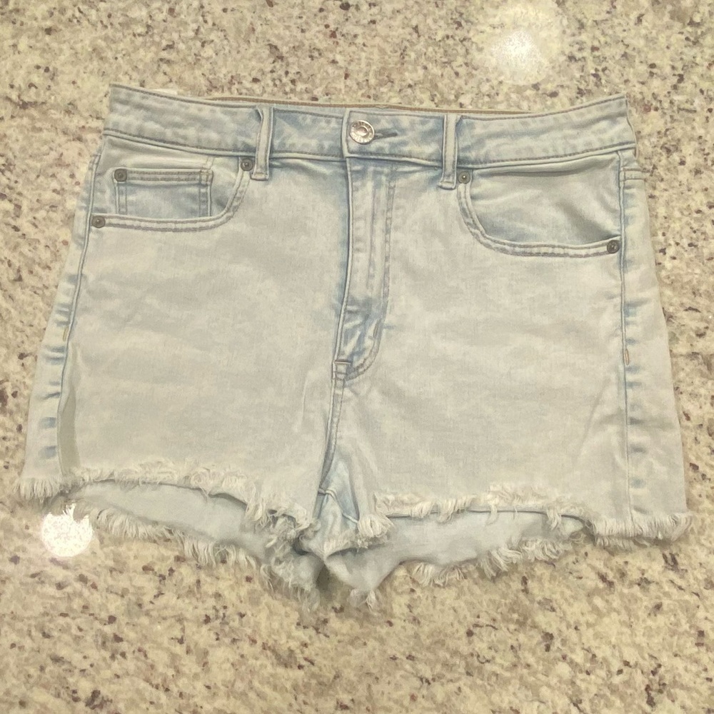 AEO Cut Off Jean Shorts | Next Level Stretch | Super High Waisted | Size 12